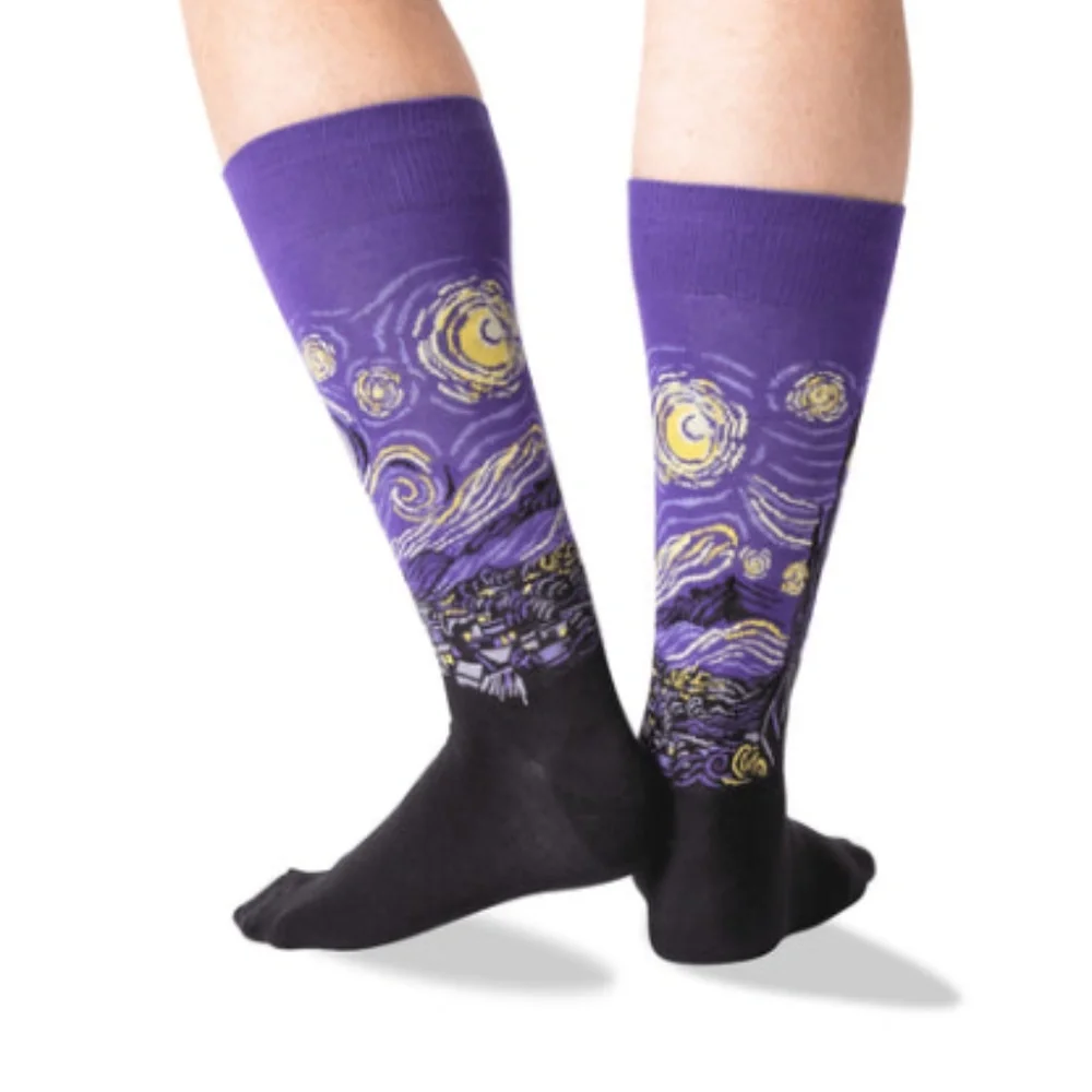 🆕 Purple Starry Night Socks